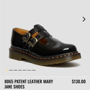 NEW Dr Martens Mary Jane black patent leather